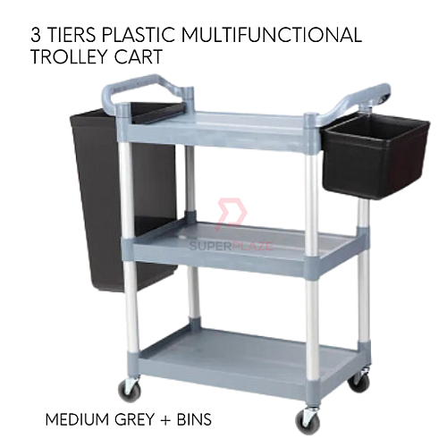 Multifunctional restaurant cleaning cart trolley
